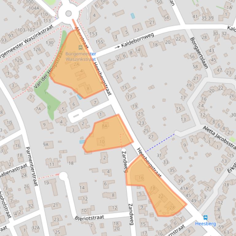 Kaart van postcodegebied 6417AC.