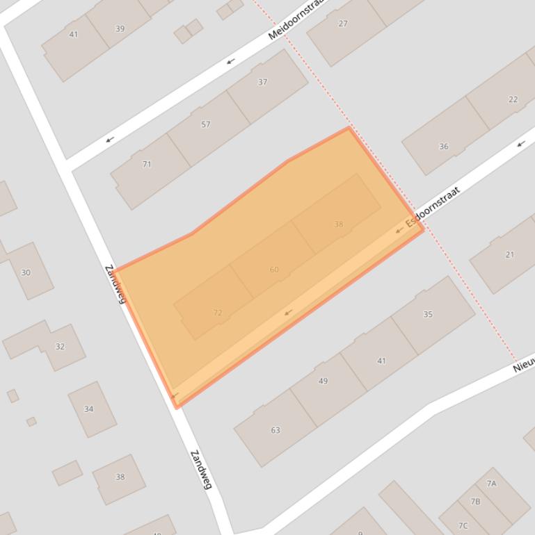 Kaart van postcodegebied 6417AL.