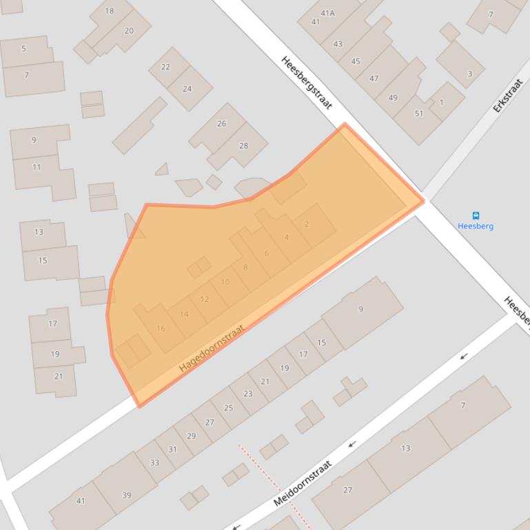 Kaart van postcodegebied 6417AR.