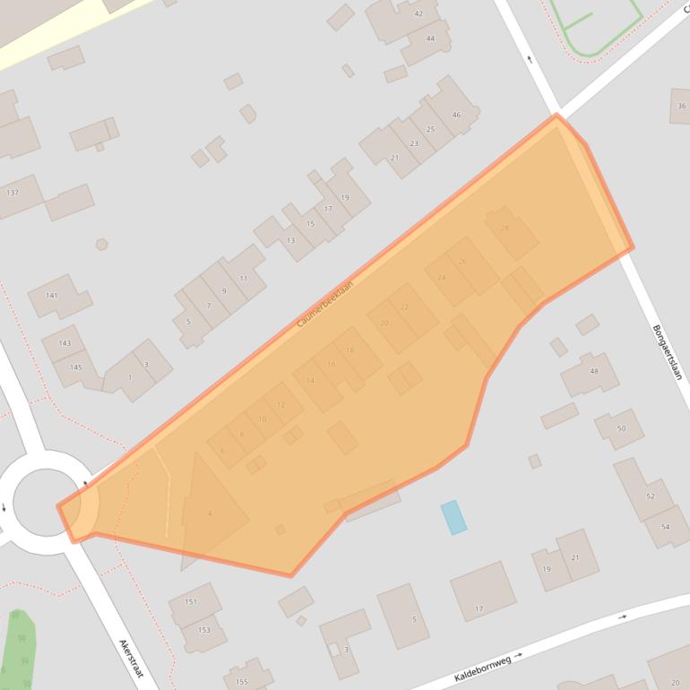 Kaart van postcodegebied 6417BG.