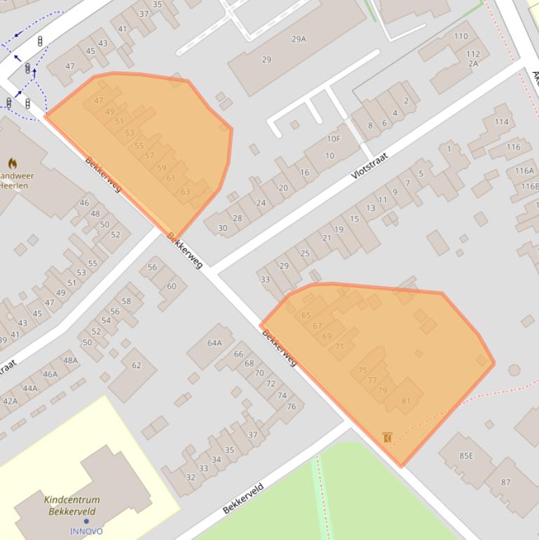 Kaart van postcodegebied 6417BT.