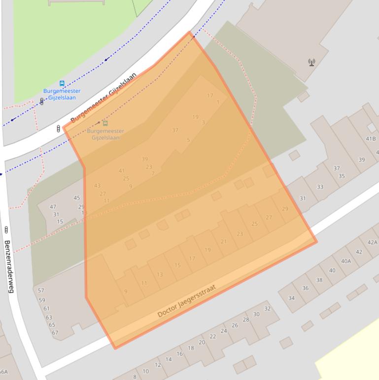 Kaart van postcodegebied 6417CH.