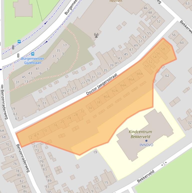 Kaart van postcodegebied 6417CK.