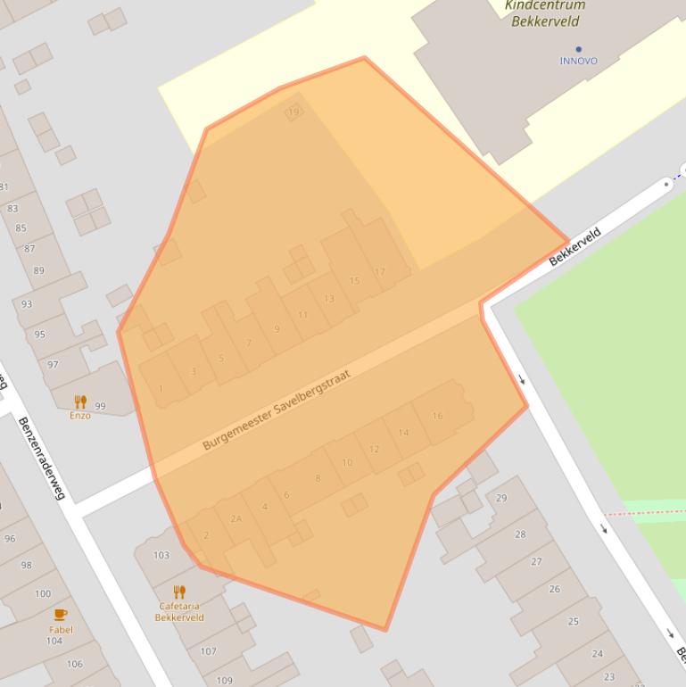 Kaart van postcodegebied 6417CN.