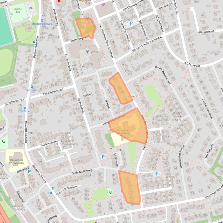 Kaart van postcodegebied 6417ES.