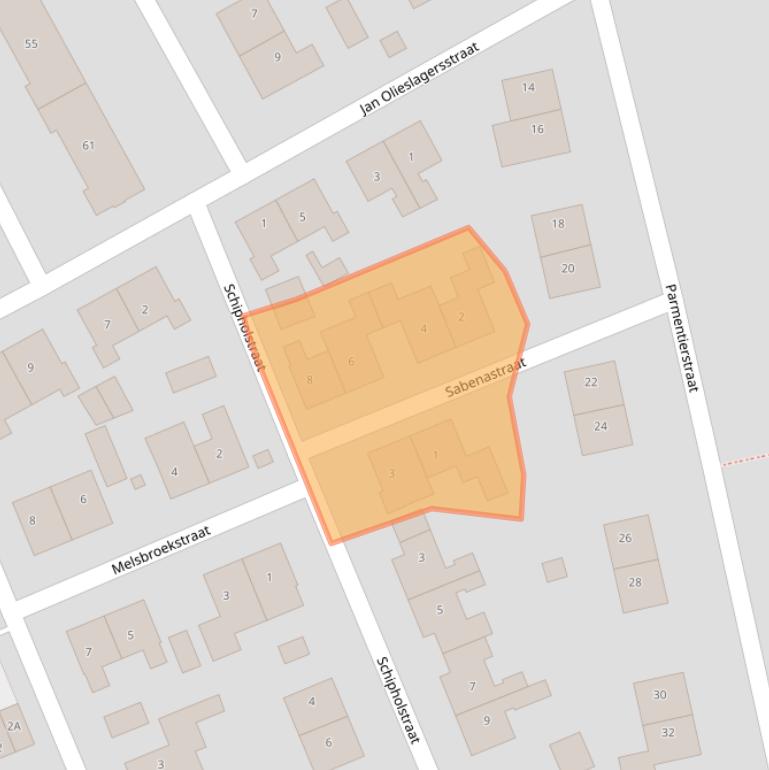 Kaart van postcodegebied 6417GB.