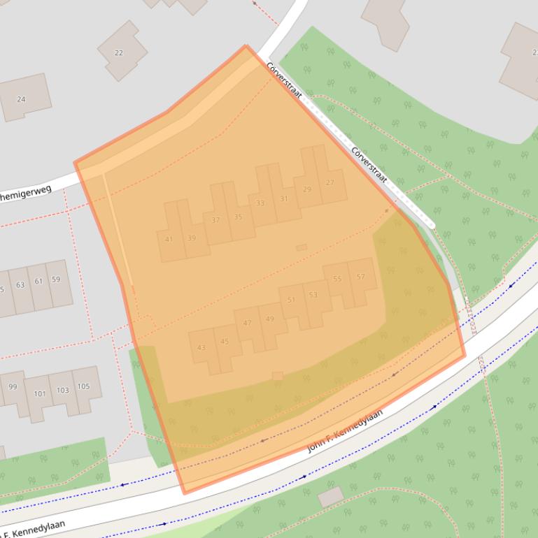Kaart van postcodegebied 6417PG.