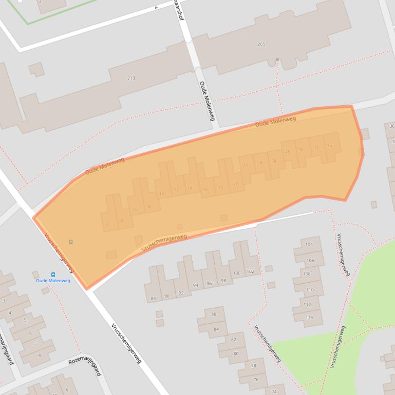 Kaart van postcodegebied 6417PW.