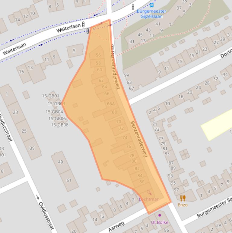 Kaart van postcodegebied 6417ST.