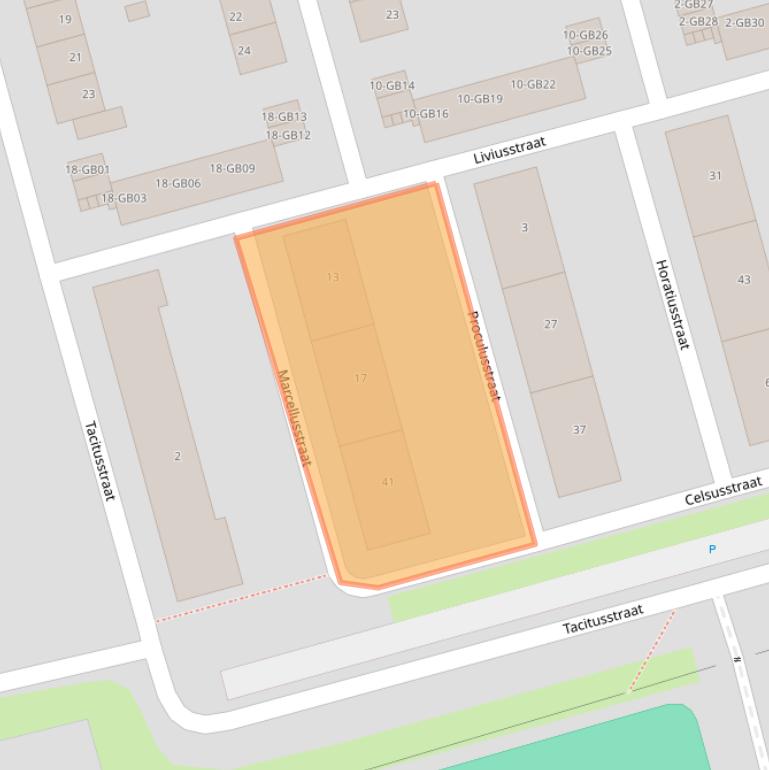 Kaart van postcodegebied 6417TJ.