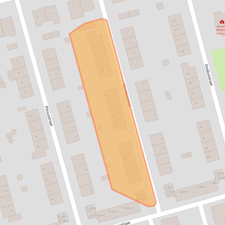 Kaart van postcodegebied 6417TP.