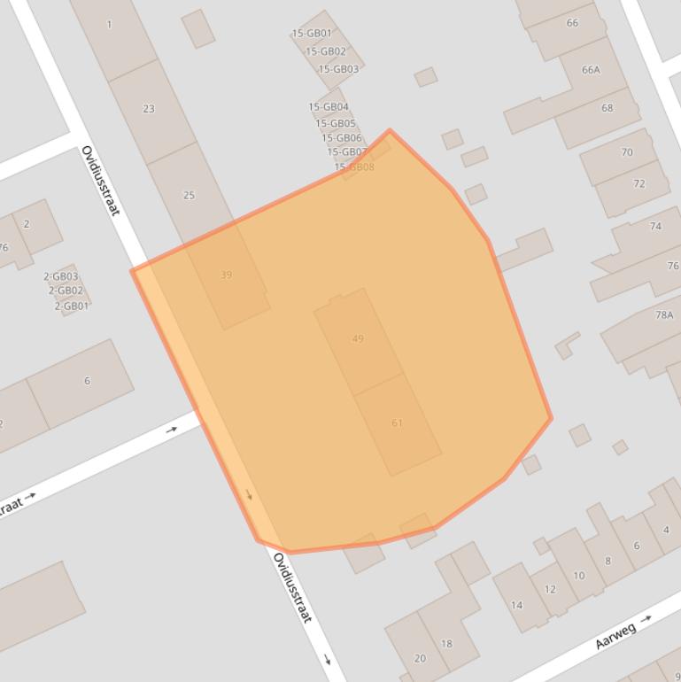 Kaart van postcodegebied 6417VS.