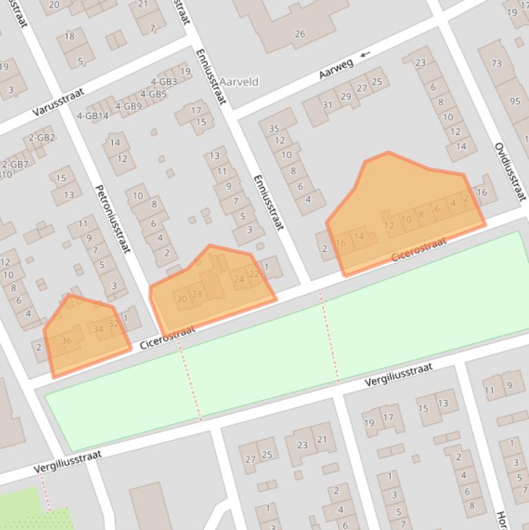 Kaart van postcodegebied 6417XC.