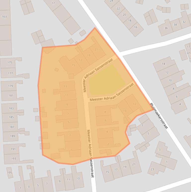 Kaart van postcodegebied 6417XK.