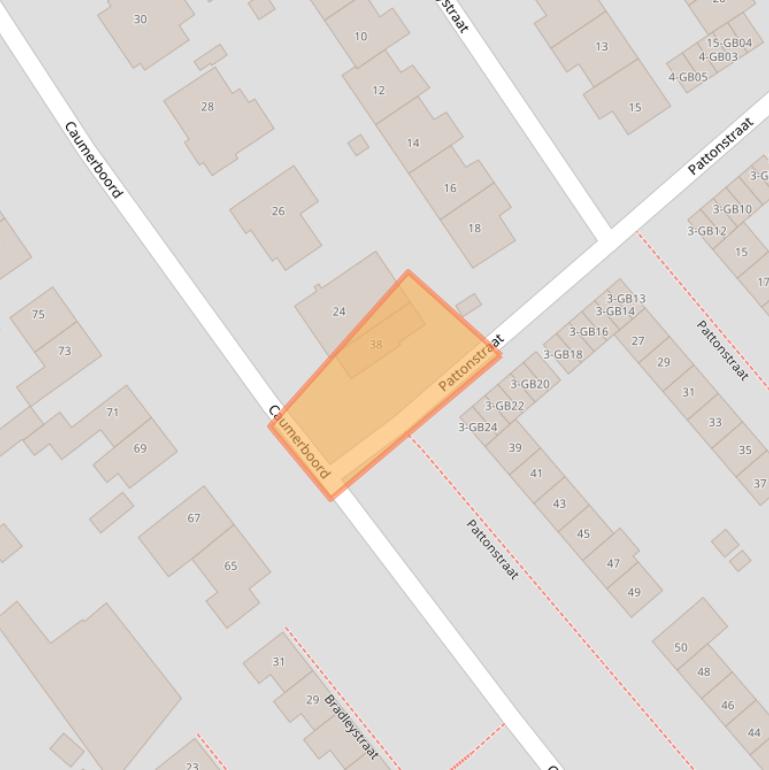 Kaart van postcodegebied 6418AL.