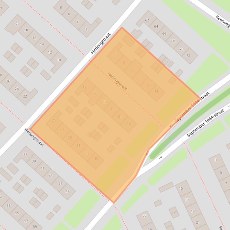 Kaart van postcodegebied 6418AP.