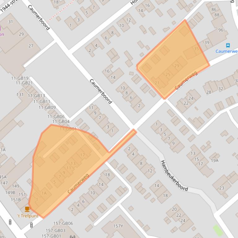 Kaart van postcodegebied 6418BA.