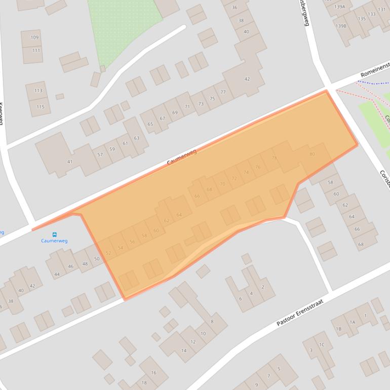 Kaart van postcodegebied 6418BD.