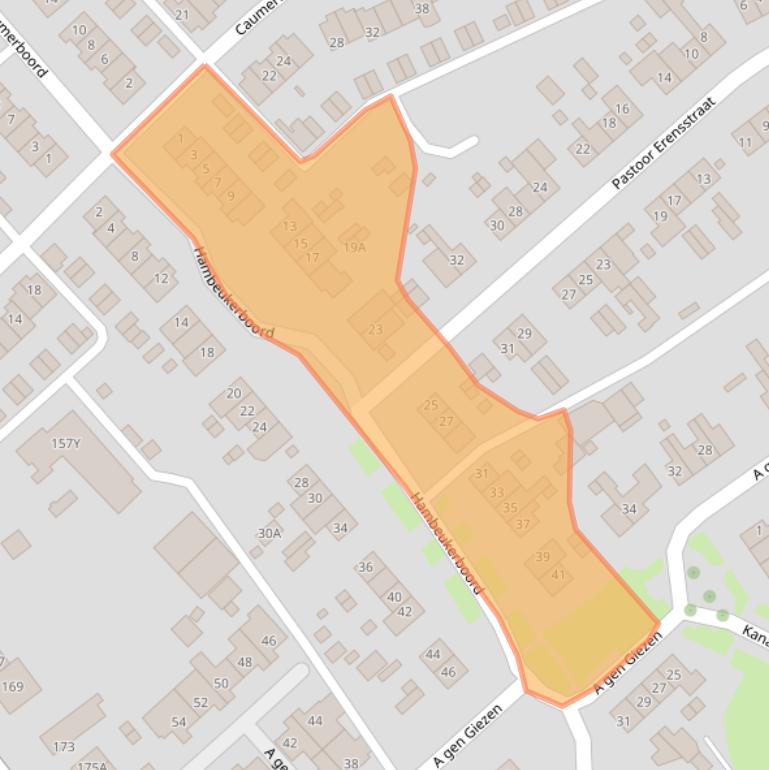 Kaart van postcodegebied 6418BP.