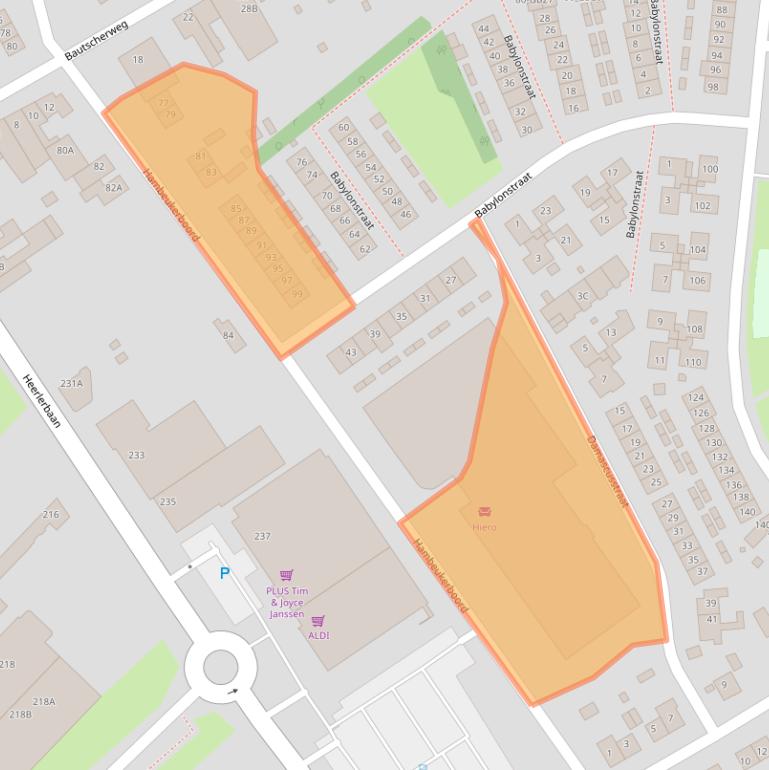 Kaart van postcodegebied 6418BS.