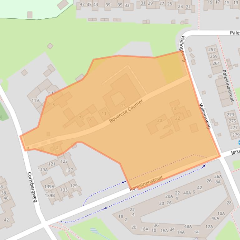 Kaart van postcodegebied 6418CR.