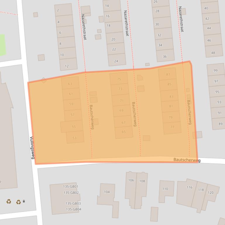 Kaart van postcodegebied 6418EK.