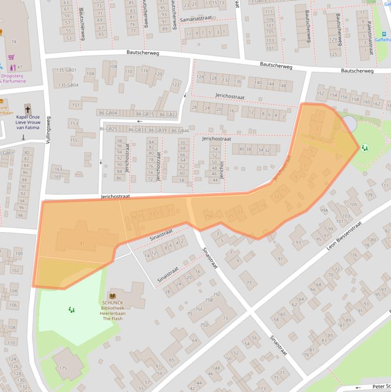 Kaart van postcodegebied 6418ET.