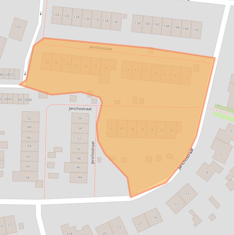 Kaart van postcodegebied 6418EV.
