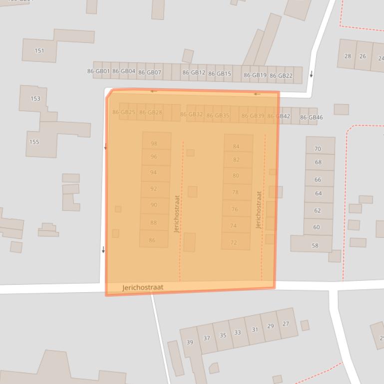 Kaart van postcodegebied 6418EX.