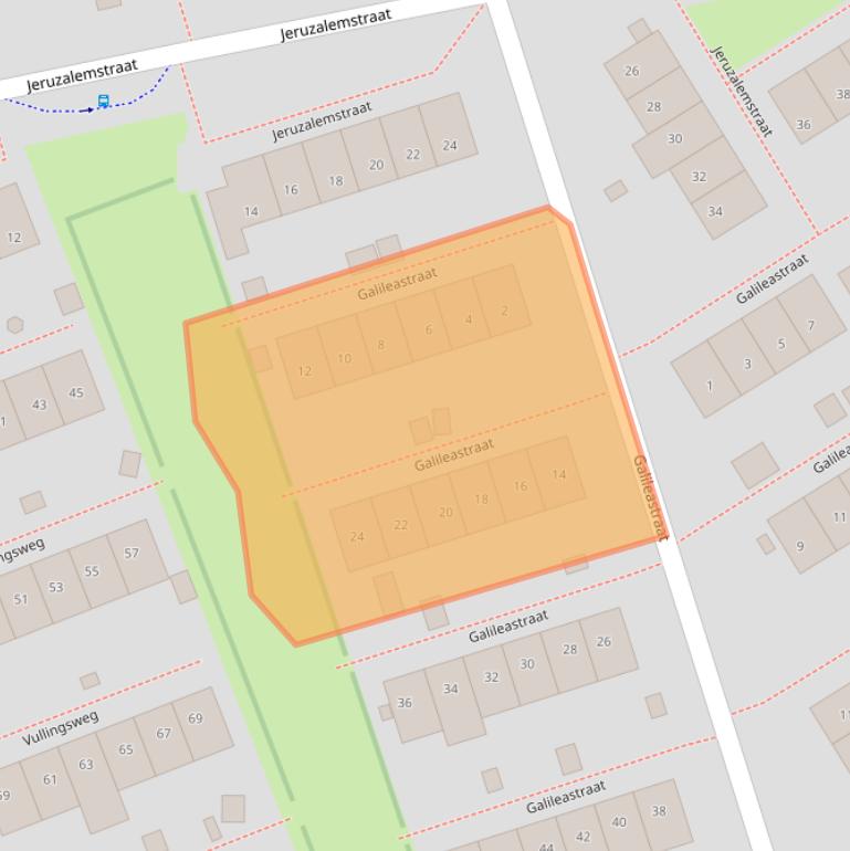 Kaart van postcodegebied 6418GN.