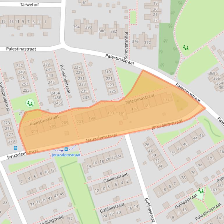 Kaart van postcodegebied 6418HE.