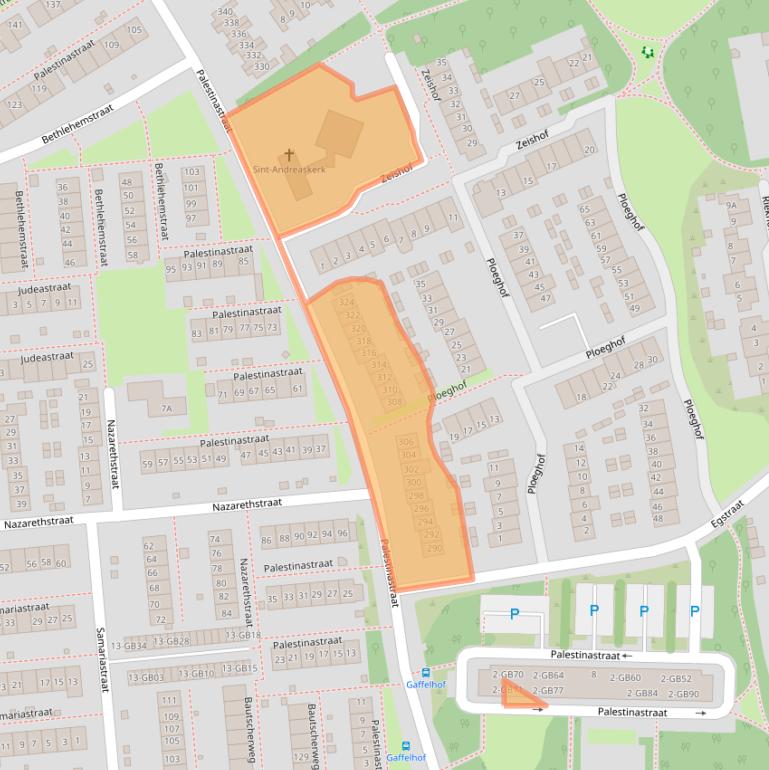 Kaart van postcodegebied 6418HP.