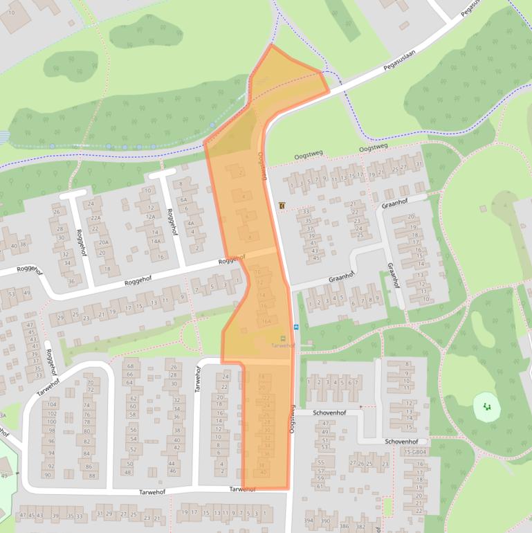 Kaart van postcodegebied 6418JC.