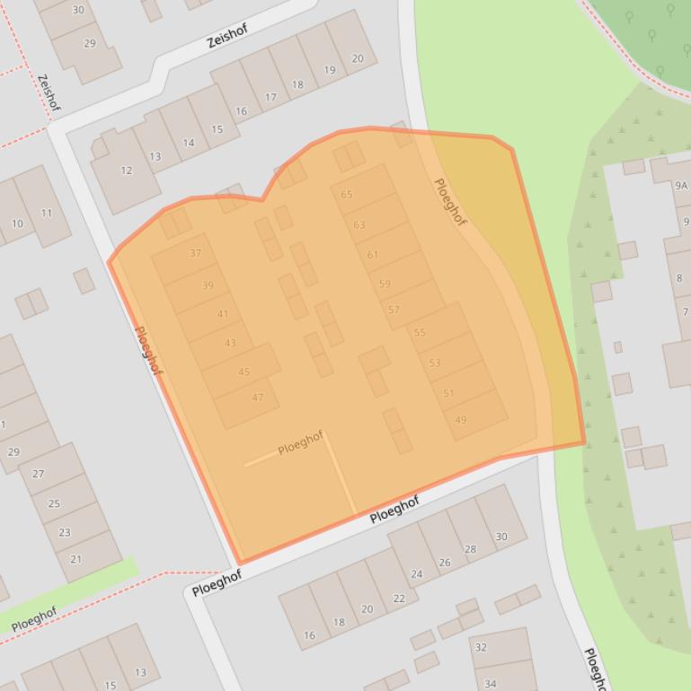 Kaart van postcodegebied 6418JH.