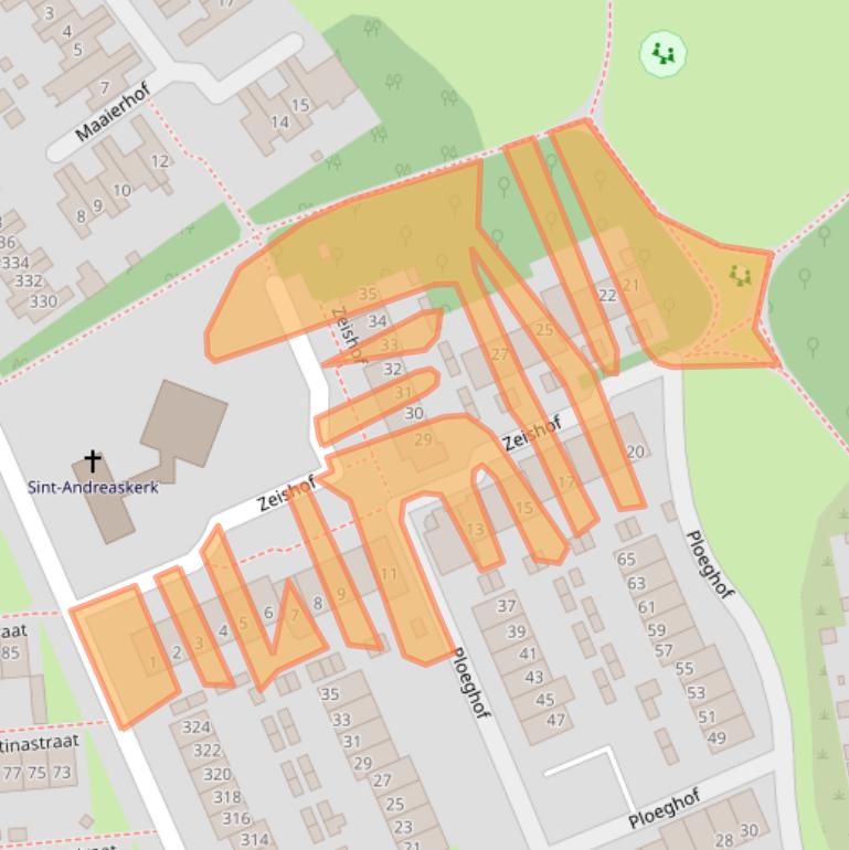 Kaart van postcodegebied 6418JK.