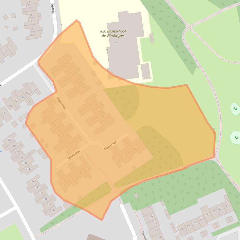 Kaart van postcodegebied 6418JL.