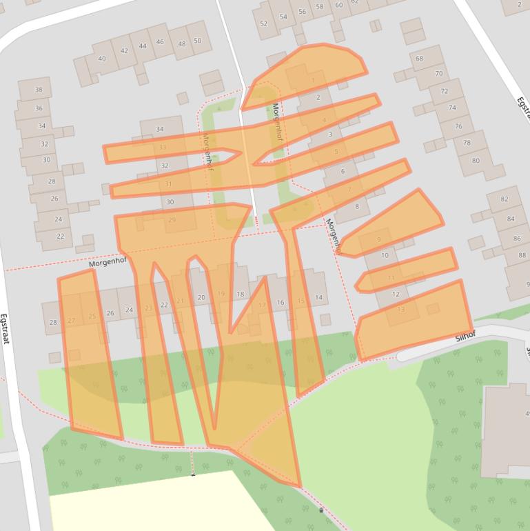 Kaart van postcodegebied 6418JS.