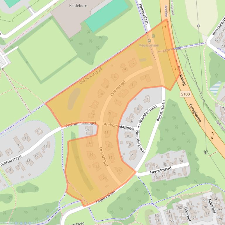 Kaart van postcodegebied 6418KK.