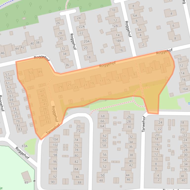 Kaart van postcodegebied 6418KP.