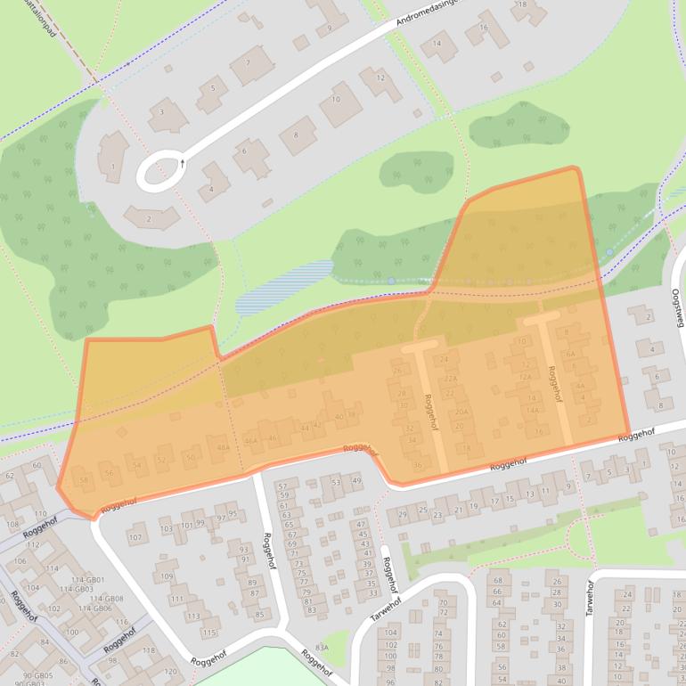 Kaart van postcodegebied 6418KS.