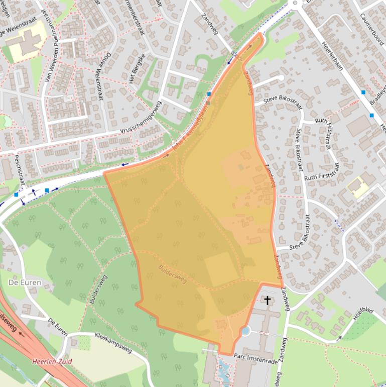 Kaart van postcodegebied 6418PB.