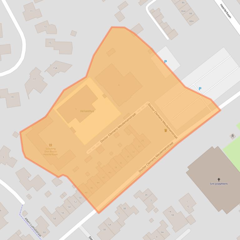 Kaart van postcodegebied 6418PD.