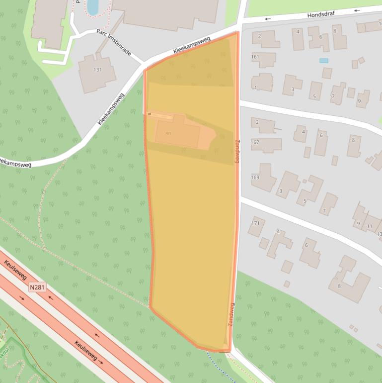 Kaart van postcodegebied 6418PG.