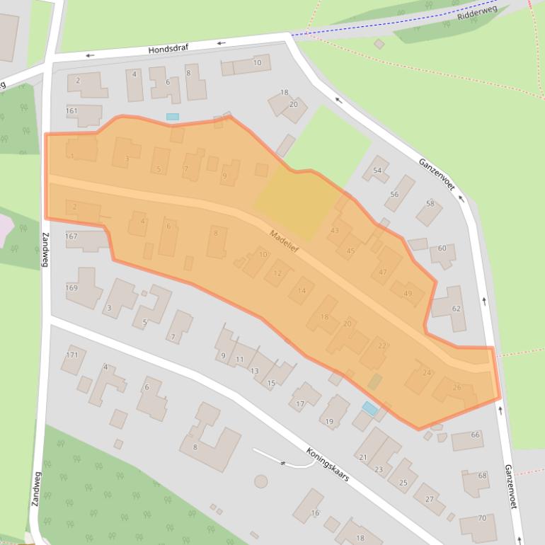 Kaart van postcodegebied 6418PS.