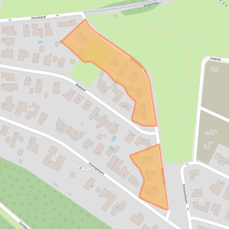 Kaart van postcodegebied 6418PV.