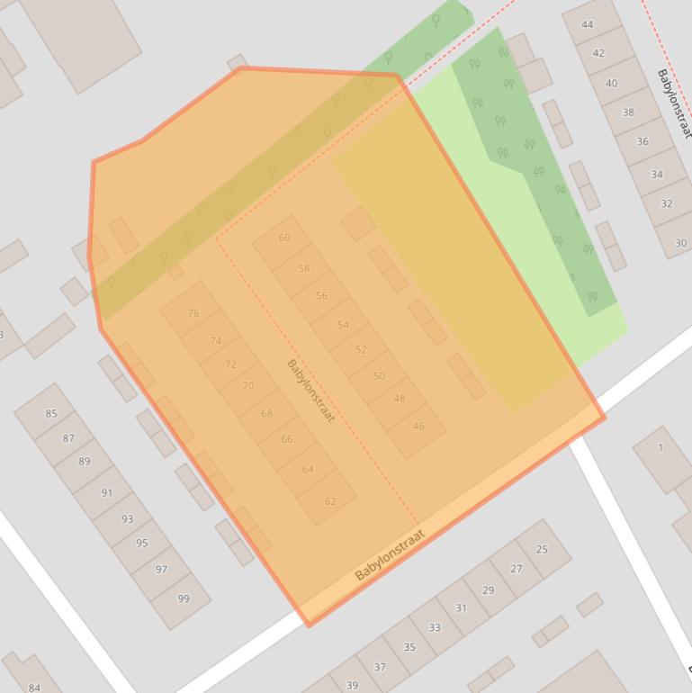Kaart van postcodegebied 6418TP.