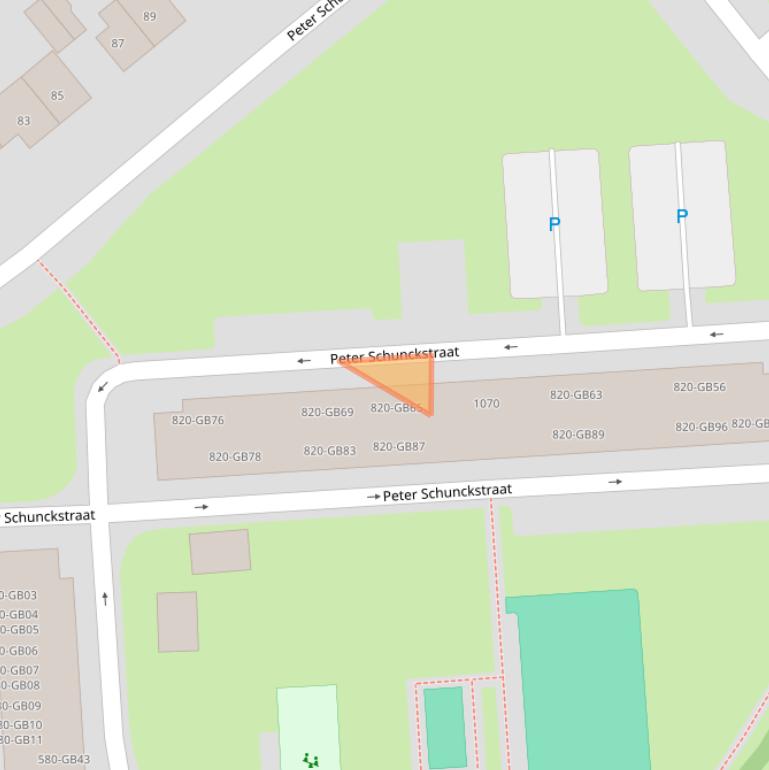 Kaart van postcodegebied 6418VD.