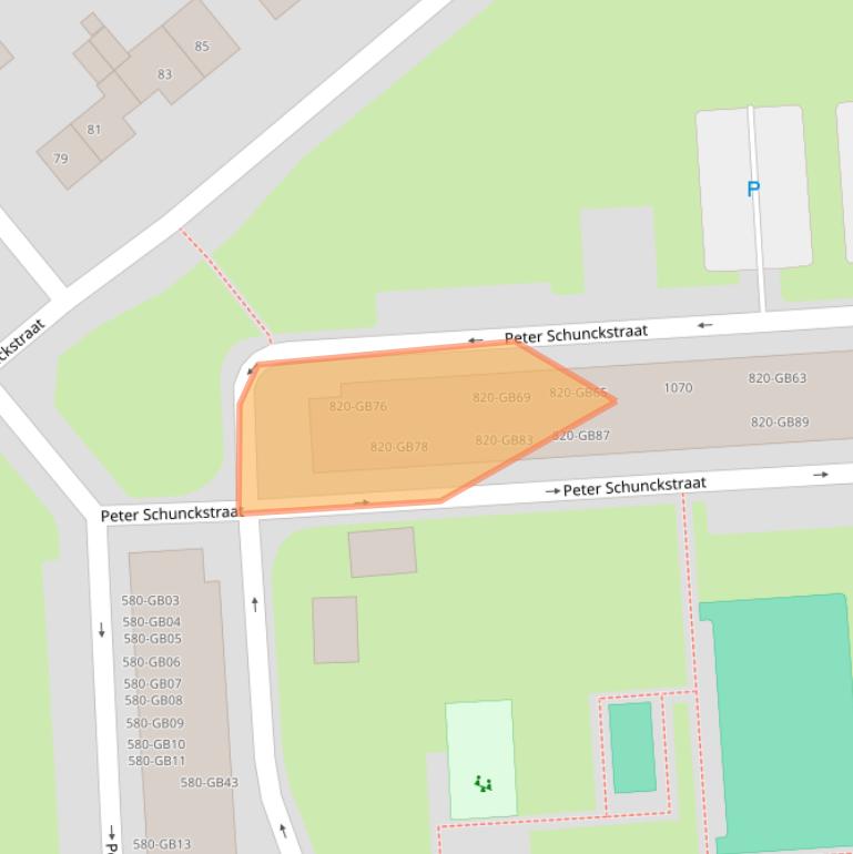 Kaart van postcodegebied 6418VE.