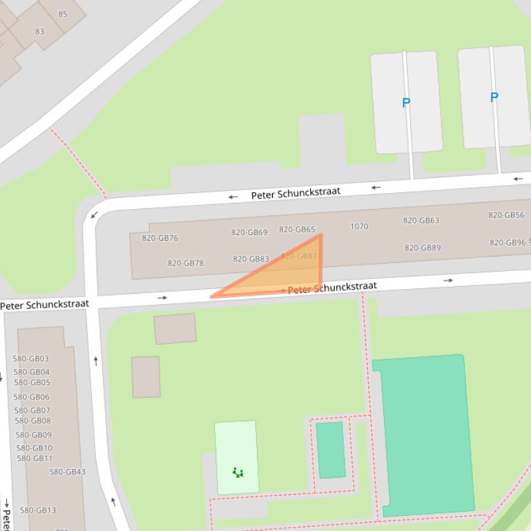 Kaart van postcodegebied 6418VG.