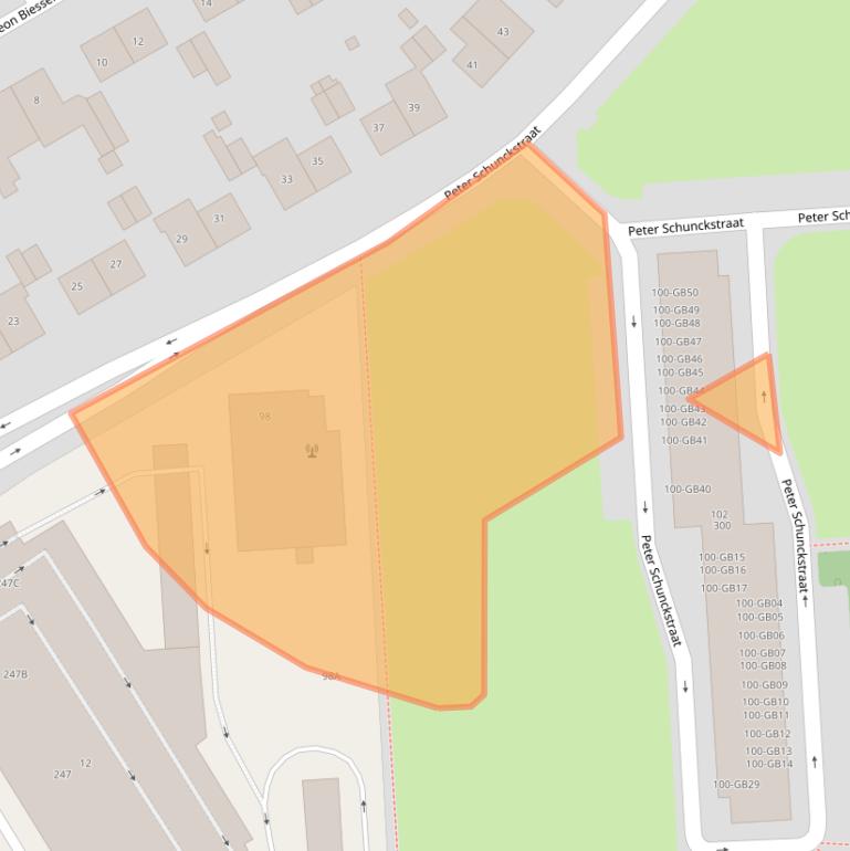 Kaart van postcodegebied 6418XD.